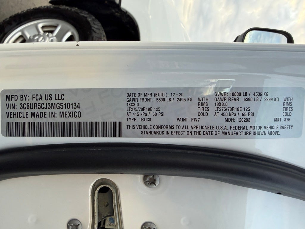 2021 RAM 2500 Tradesman CARBRAVO CERTIFIED!