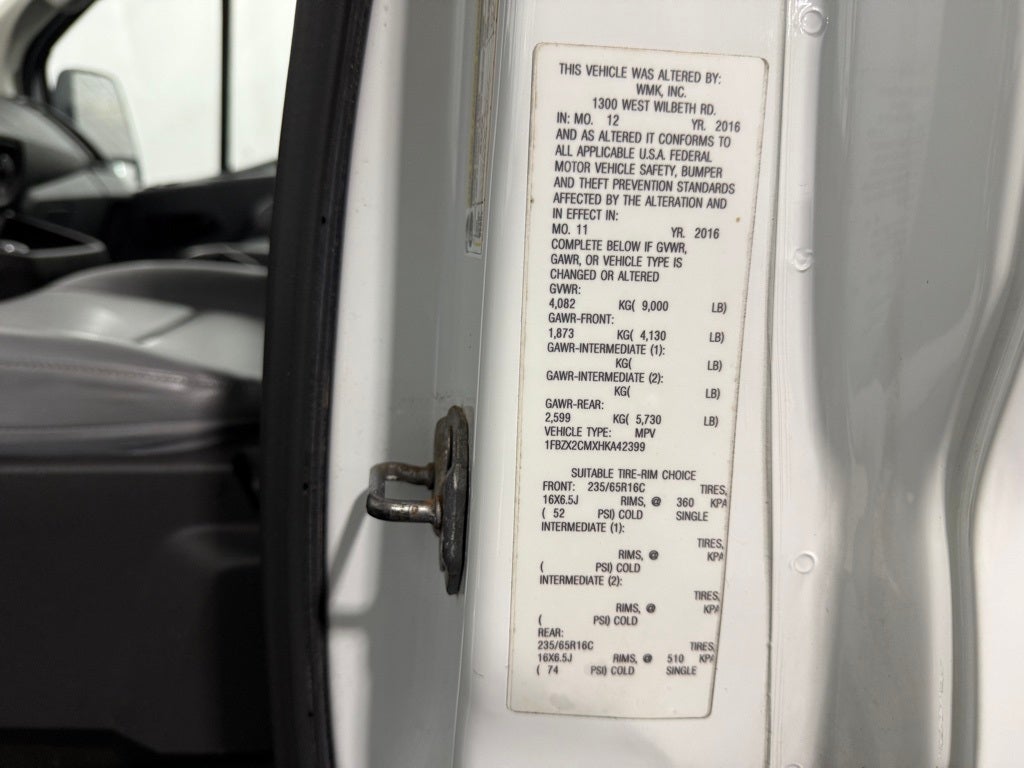 2017 Ford Transit-350 XL handicap van