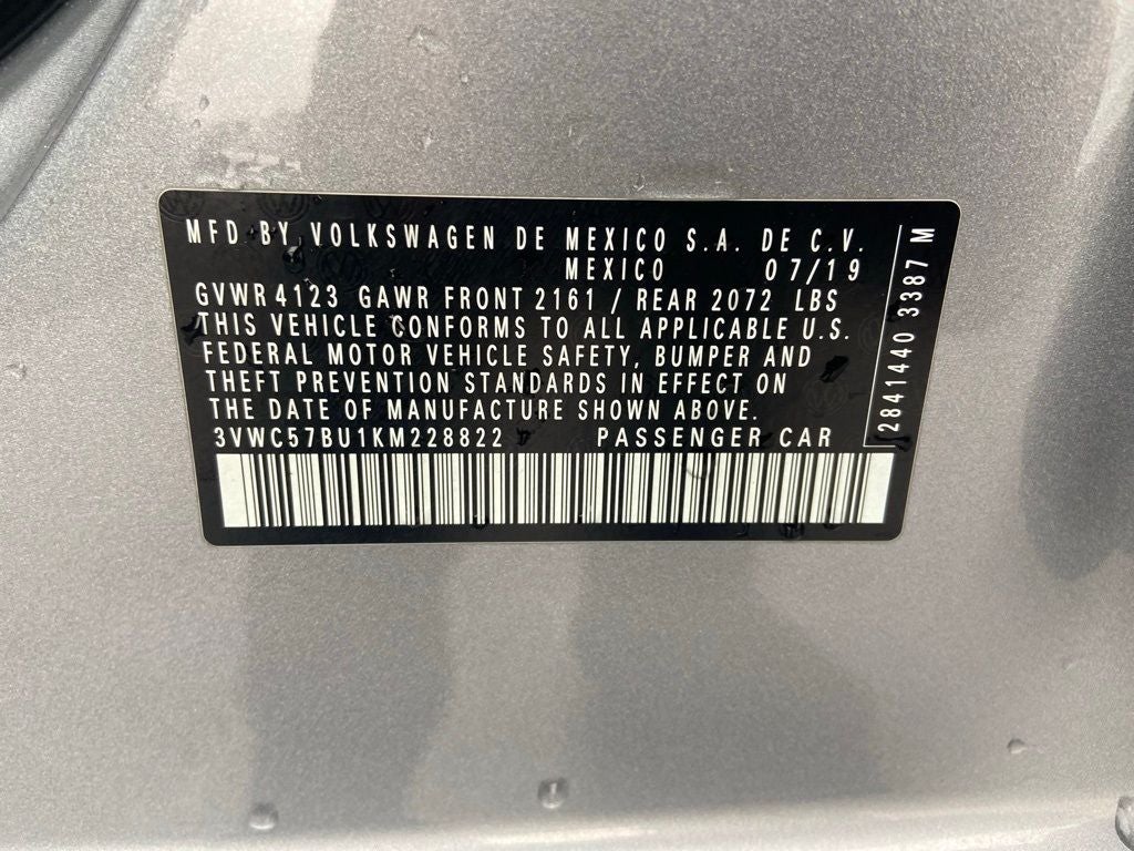 2019 Volkswagen Jetta 1.4T S